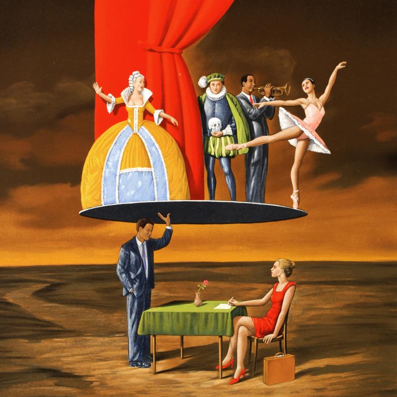 Predictable Assumption Rafal Olbinski Lithograph Print Artist Hand Signed and Numbered