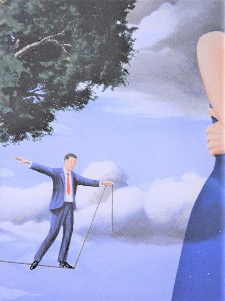 Midsummer Marriage Rafal Olbinski Hand Pulled Lithograph Print Artist Hand Signed and Numbered