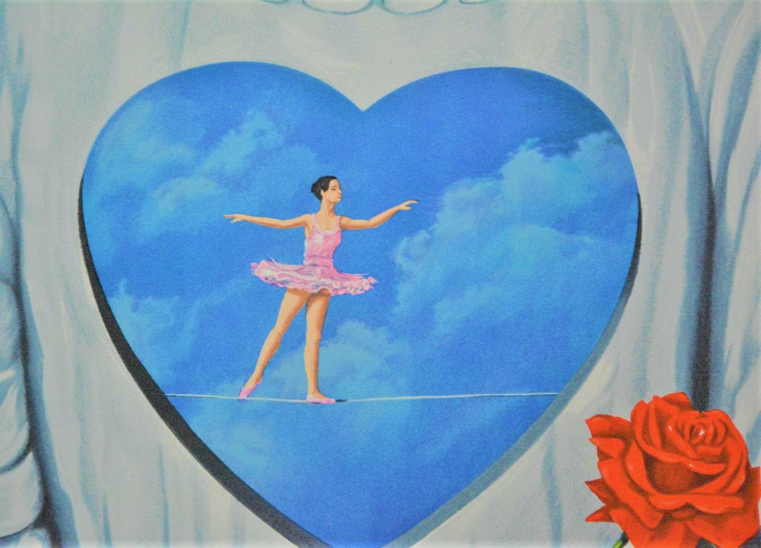 Explicit Introspection Rafal Olbinski Hand Pulled Lithograph Print Artist Hand Signed and Numbered
