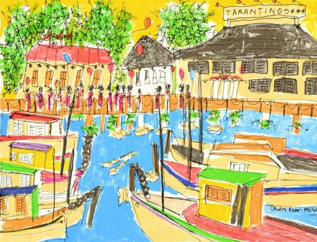 Tarantinos Susan Pear Meisel Lithograph Print Artist Hand Signed and Numbered