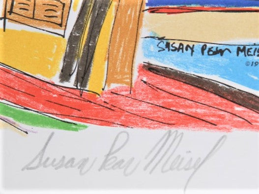 Tarantinos Susan Pear Meisel Lithograph Print Artist Hand Signed and Numbered