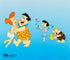 Flintstones Jam Session Hanna Barbera Animation Sericel and Full Color Lithograph Background