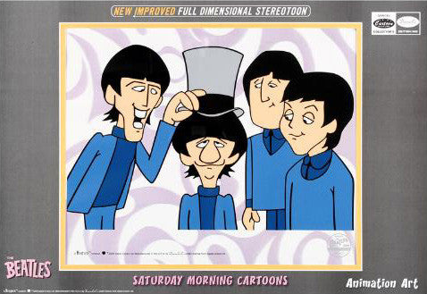 Ringos Top Hat DenniLu Company and Apple Corps Authorized Beatles Sericel with Full Color Lithograph Background