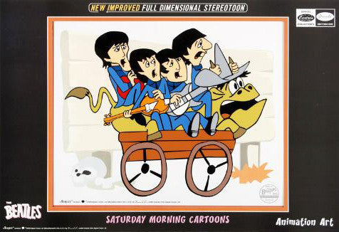 The Beatles Bullride Sericel by DenniLu with a Full Color Lithograph Background Authorized by Apple Corps