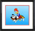Woody Woodpecker Walter Lantz Sericel and Full Color Background Framed