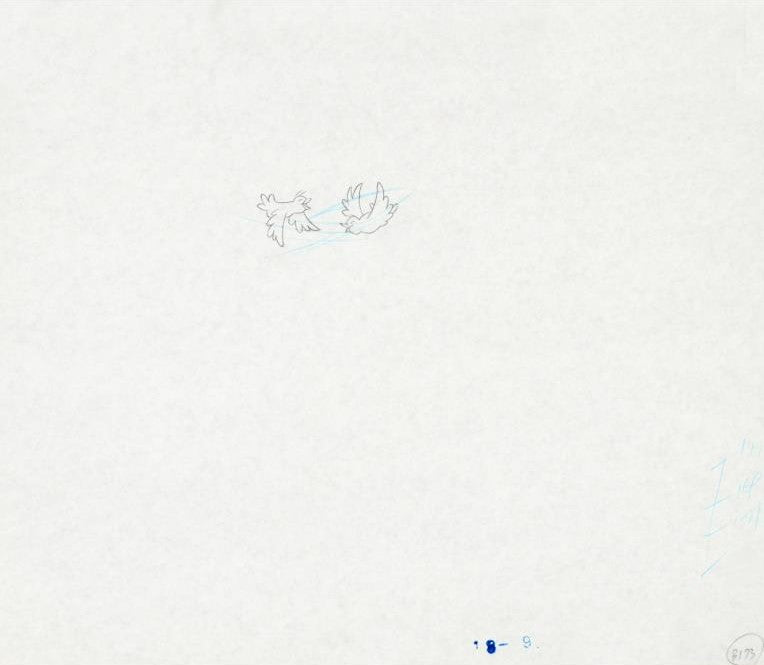 The Pink Panther Show MGM United Artists Original Production Animation Cel with Paired Pencil Sketches