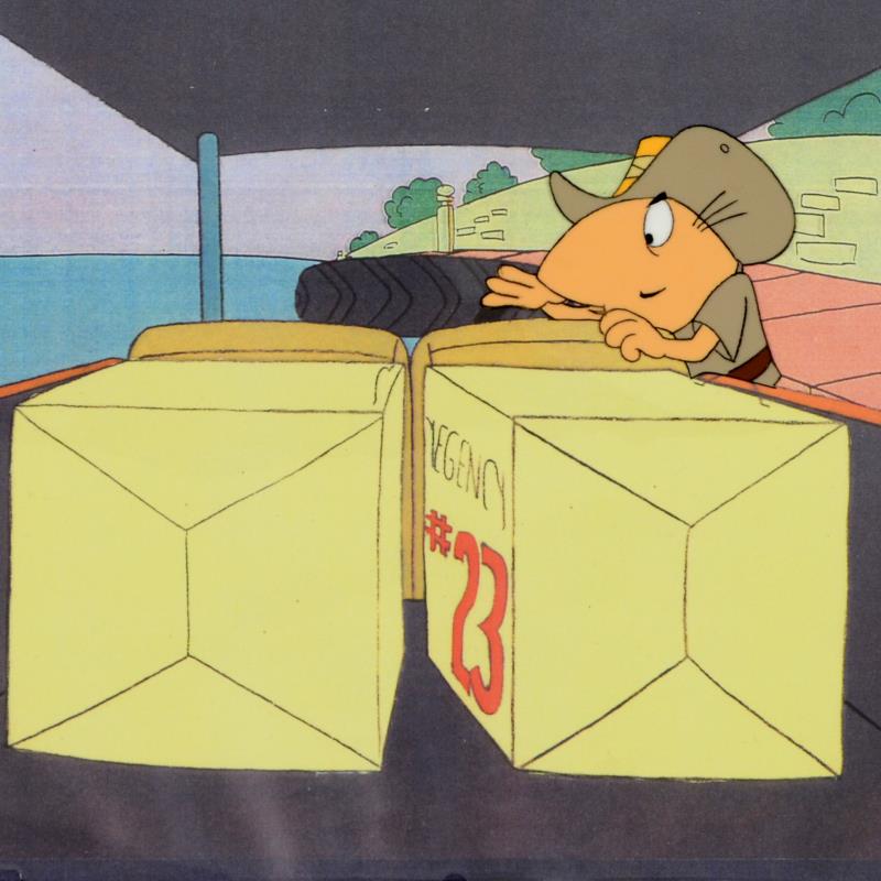 The Pink Panther Show MGM United Artists Original Production Animation Cel with Paired Pencil Sketch