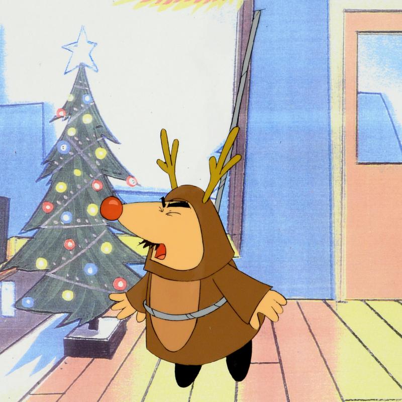 The Pink Panther Show - Full Color Production Animation Cel and Paired Pencil Sketch by MGM/United Artists