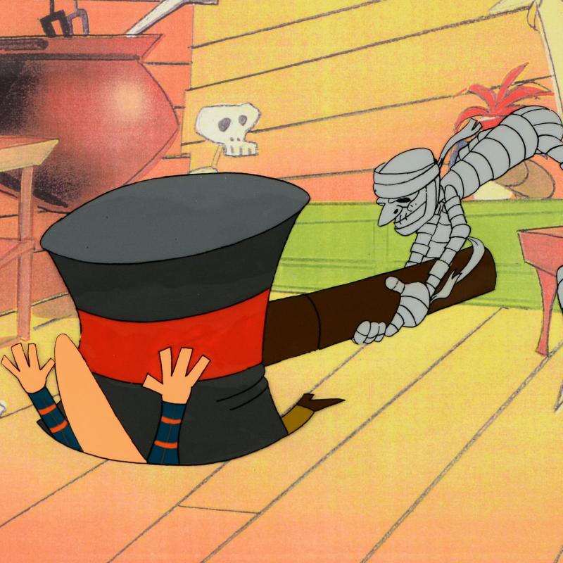 The Pink Panther Show MGM United Artists Original Production Animation Cel with Paired Pencil Sketch