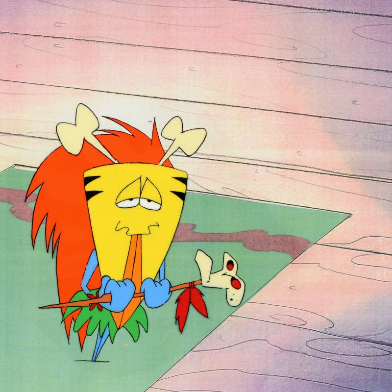 The Pink Panther Show Production Animation Cel with Paired Pencil Sketch