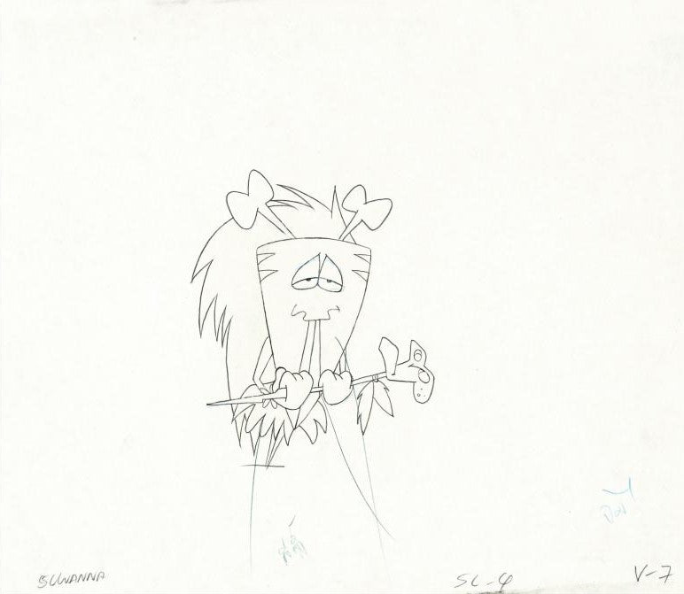The Pink Panther Show Production Animation Cel with Paired Pencil Sketch