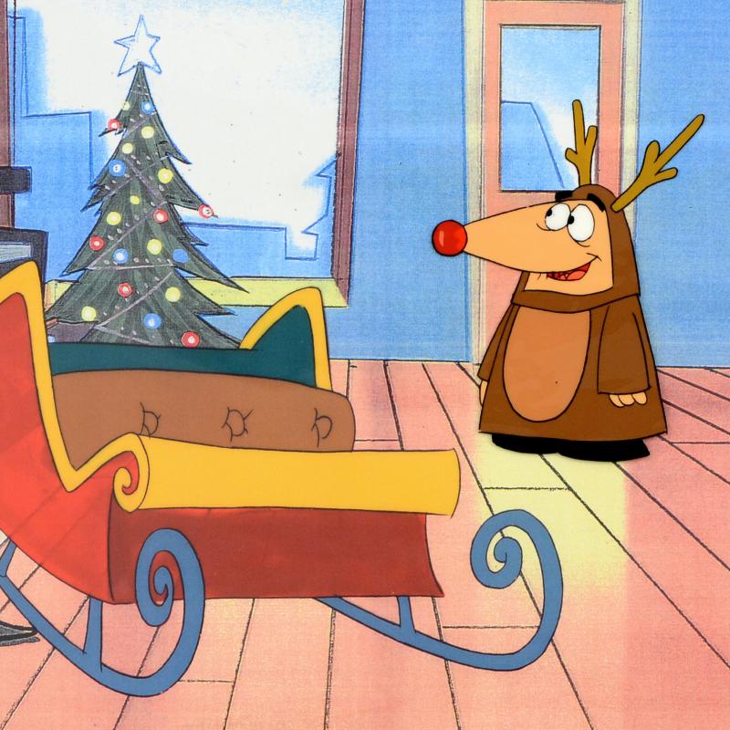 The Pink Panther Show Production Animation Cel with Paired Pencil Sketch