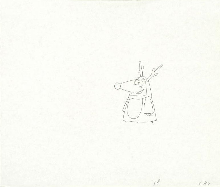 The Pink Panther Show Production Animation Cel with Paired Pencil Sketch