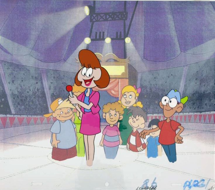 The Pink Panther Show MGM United Artists Original Production Animation Cel with Paired Pencil Sketches