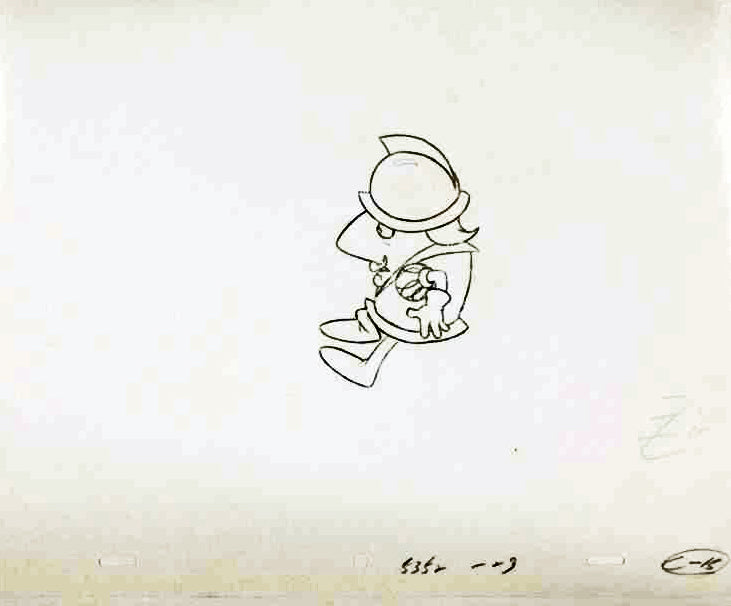 The Pink Panther Show MGM United Artists Production Animation Cel with Paired Pencil Sketch