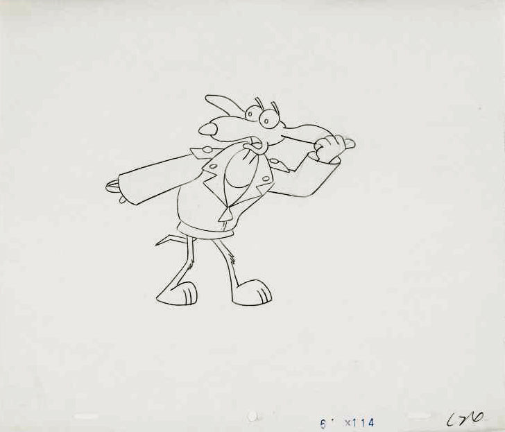 The Pink Panther Show MGM United Artists Production Animation Cel with Paired Pencil Sketch
