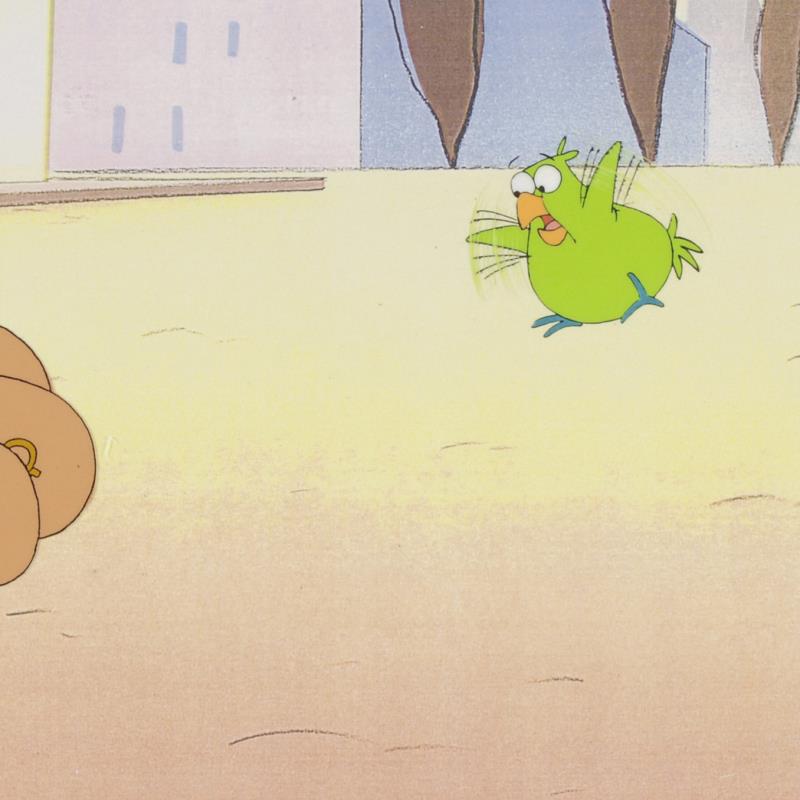 The Pink Panther Show MGM United Artists Original Production Animation Cel with Paired Pencil Sketches