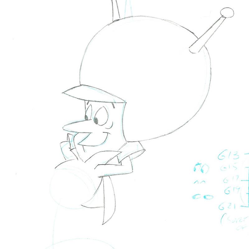 The Great Gazoo Scott Shaw Production Animation Drawings Artist Hand Signed and Matted