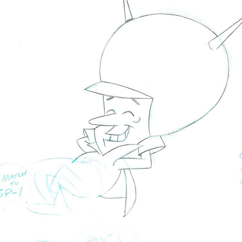 The Great Gazoo Scott Shaw Production Animation Drawings Artist Hand Signed and Matted