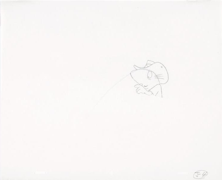 The Pink Panther Show MGM United Artists Production Animation Cel with Paired Pencil Sketch
