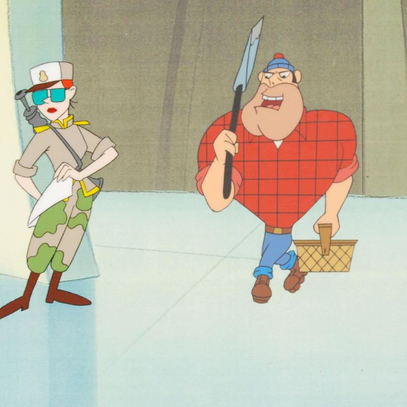 The Pink Panther Show MGM United Artists Original Production Animation Cel with Paired Pencil Sketches