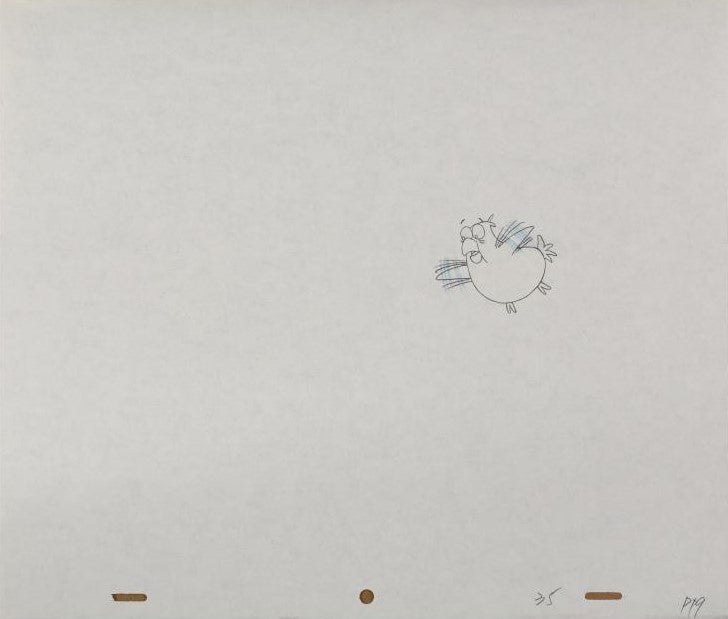 The Pink Panther Show MGM United Artists Original Production Animation Cel with Paired Pencil Sketches