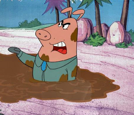 The Pink Panther Show Production Animation Cel with Paired Pencil Sketch