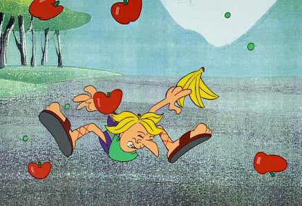 The Pink Panther Show Production Animation Cel with Paired Pencil Sketch