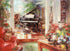 My Piano Stephen Shortridge Hand Embellished Canvas Giclée Print Artist Hand Signed and Numbered