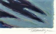 Saturday Night James Talmadge Serigraph Print Artist Hand Signed and Numbered