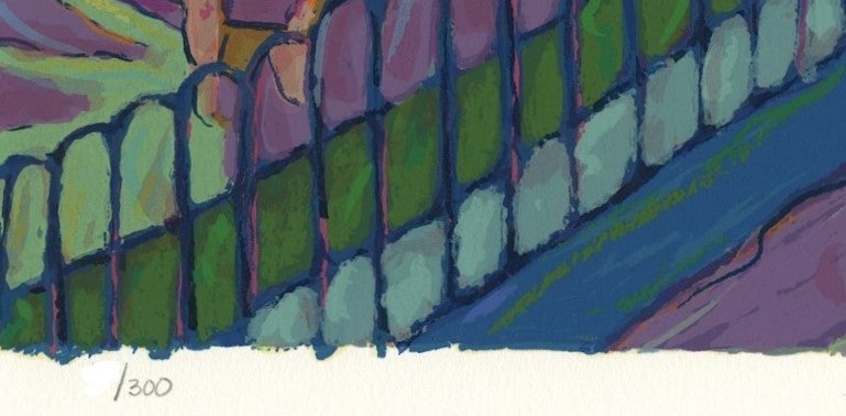 Saturday Night James Talmadge Serigraph Print Artist Hand Signed and Numbered