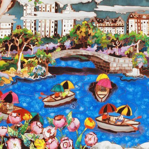 Spring in NYC Linnea Pergola Canvas Giclée Print Artist Hand Signed and Numbered