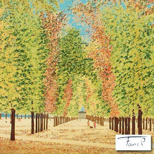 Square du Vert Galant Fanch Ledan Artist Proof Lithograph Print Hand Signed and AP Numbered