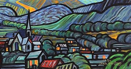 Starry Night Attack Charles Lynn Bragg Canvas Giclée Print Artist Hand Signed and Numbered