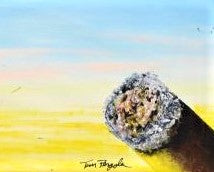 Dawn Tom Pergola Original Acrylic Painting on Stretched Canvas Artist Hand Signed and Custom Framed