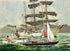 Tall Ships NY Harbor Harry Schaare Printers Proof Serigraph Print Artist Hand Signed and PP Numbered