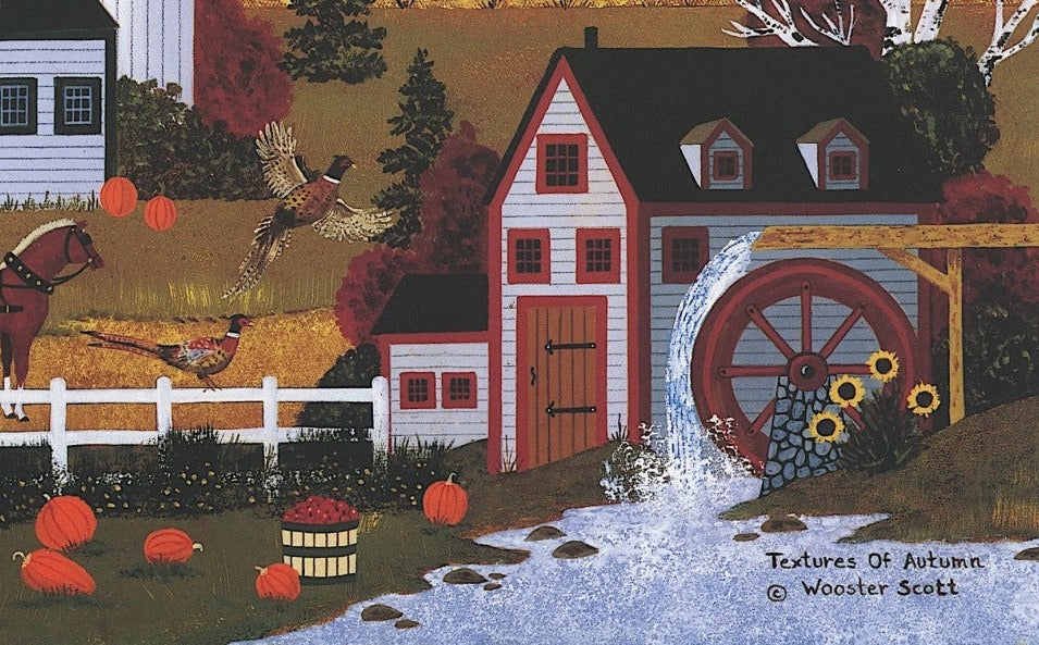 Textures of Autumn Jane Wooster Scott Lithograph Print Artist Hand Signed and Numbered