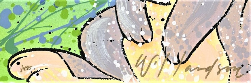 Thay Thumping Nice David Willardson Serigraph Print Artist Hand Signed and Numbered