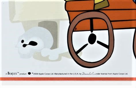 The Beatles Bullride Sericel by DenniLu with a Full Color Lithograph Background Authorized by Apple Corps