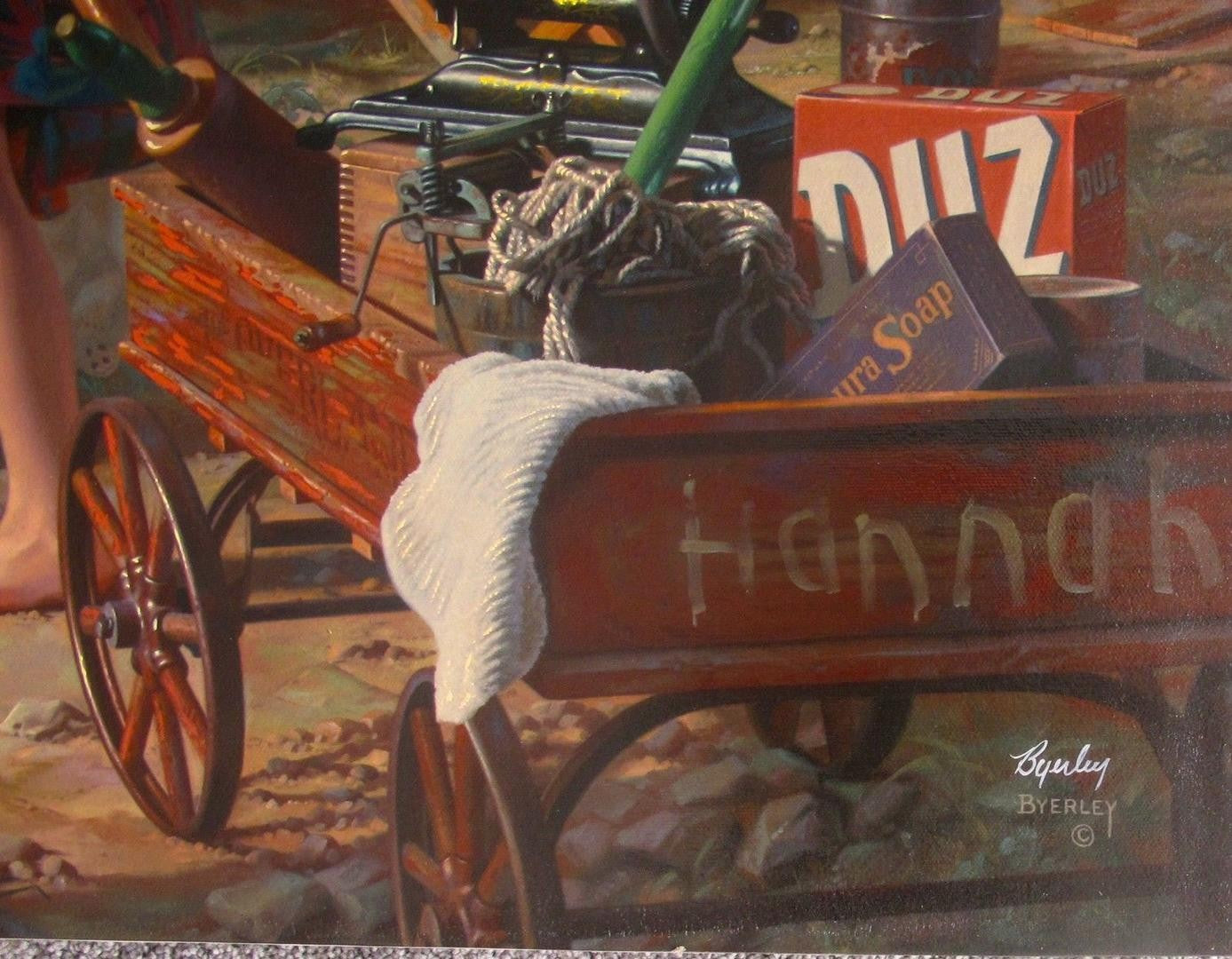 The Clubhouse Bob Byerley Hand Embellished Giclée Print on Stretched Canvas Artist Hand Signed and Numbered