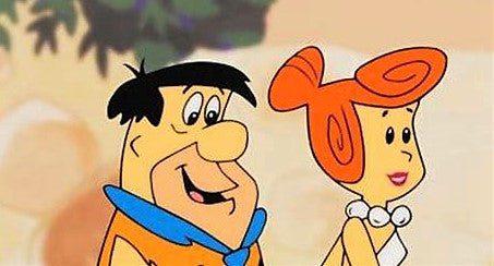 The Flintstones Walking Dino Hanna Barbera Animation Art Sericel with Full Color Lithograph Background