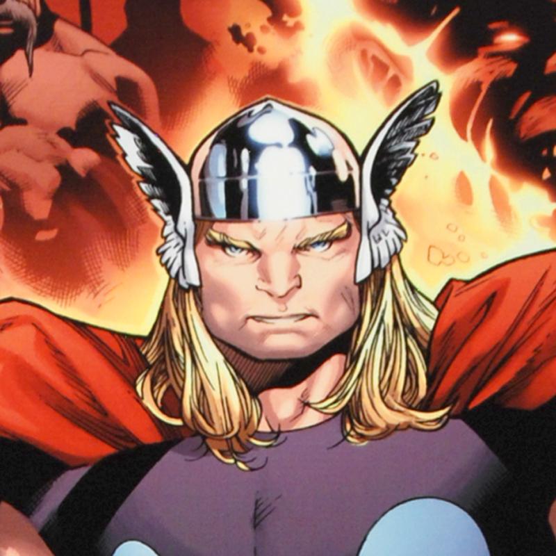 Thor Tales of Asgard by Stan Lee and Jack Kirby 1 Marvel Comics Artist Olivier Coipel Fine Art Canvas Giclée Print Numbered