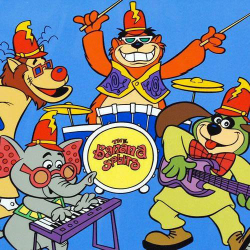 Tra La La Hanna Barbera Animation Art Banana Splits Sericel with a Full Color Lithograph Background Framed