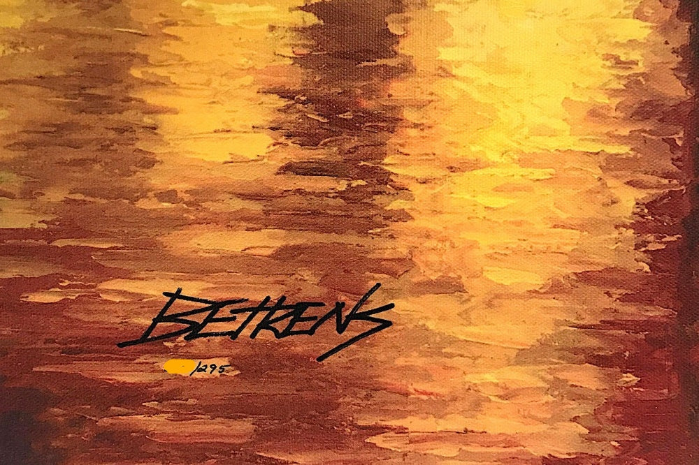 Twilight on the Seine I Howard Behrens Hand Embellished Canvas Giclée Print Artist Hand Signed and Numbered