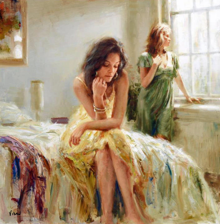 Afternoon Light Vidan Vittorio Dangelico Canvas Giclée Print Artist Hand Signed and Numbered