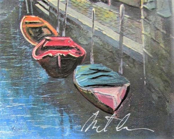 Venice Anatoly Metlan Lithograph Print Artist Hand Signed and Numbered