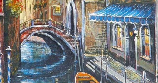 Venice Anatoly Metlan Artist Proof Lithograph Print Artist Hand Signed and AP Numbered