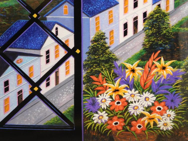 Virginia Village Fanch Ledan Artist Proof Seriolithograph Print Artist Hand Signed and AP Numbered