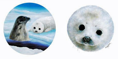 Save the Seals Wyland Diptych Lithograph Print Artist Hand Signed and Numbered