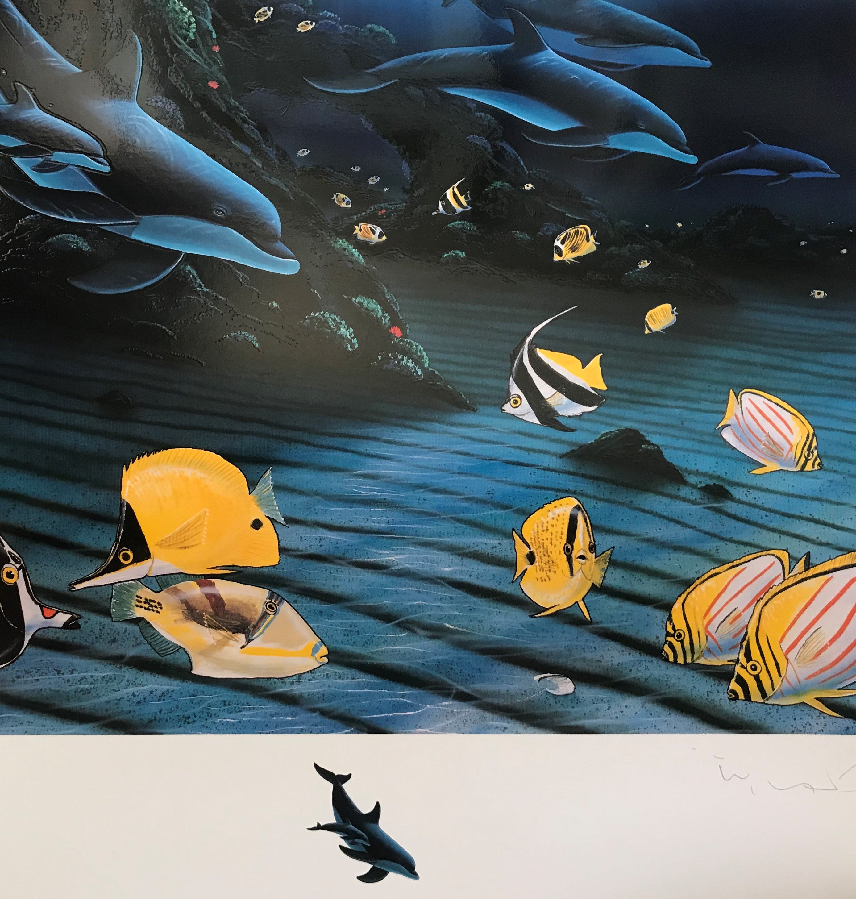 Hanalei Bay Wyland Mixed Media Print Artist Hand Signed and Numbered